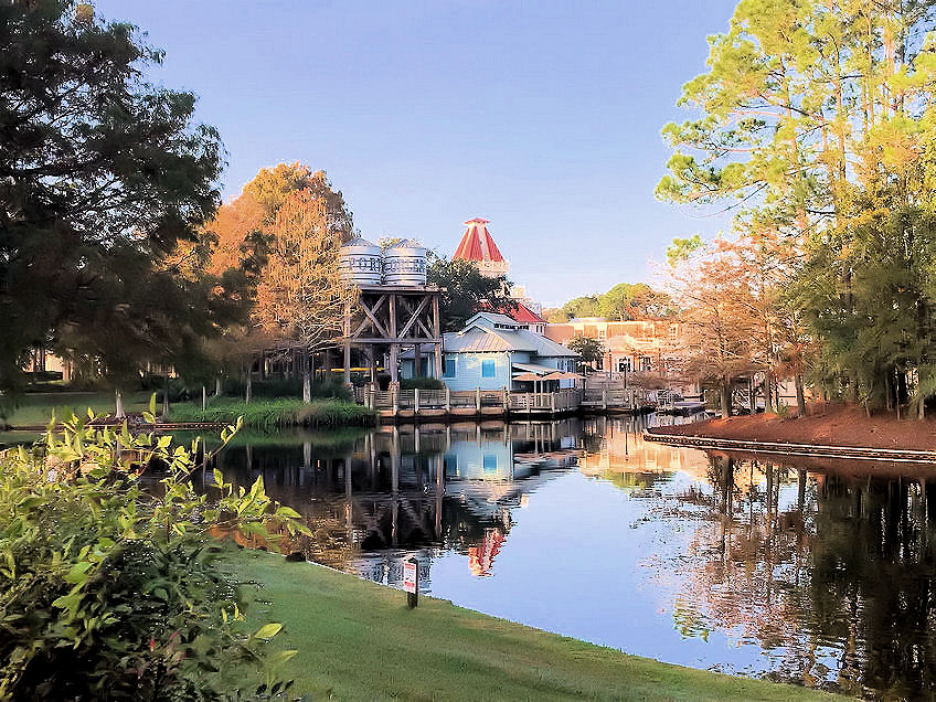 General image of Disney Port Orleans Resort showing the beauty and serenity.