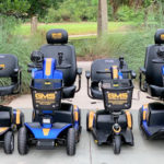Image that show 4 mobility scooters from Gold Mobility Scooters LLC