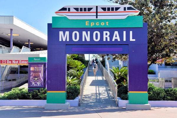 Epcot Monorail Ramp at TTC