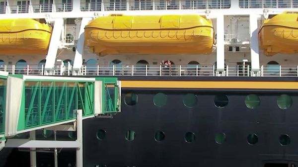 Gangway Be Positioned To The Disney Dream
