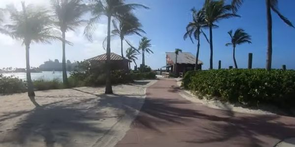 Image Showing Pathway at Disney's Castaway Cay in the Caribbean
