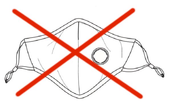 Example of Valve Mask Not Allowed At Disney World