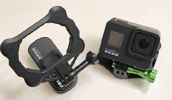 GoPro on SNAP Mount and Adapter On Swivel Clip Mount
