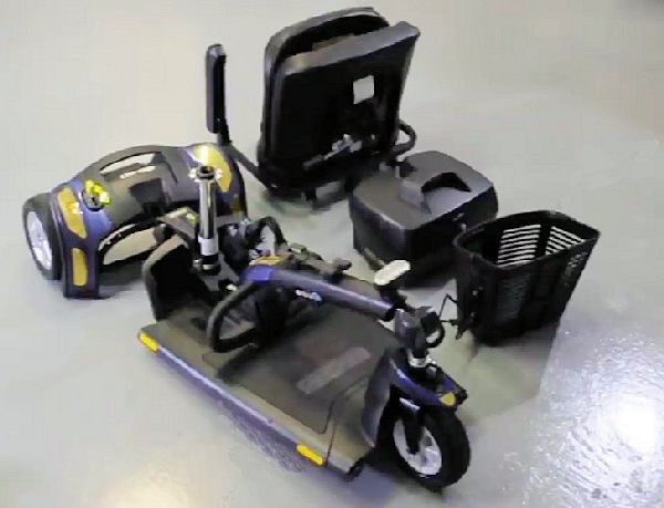Pride Mobility Scooter GoGo Sport Disassembled