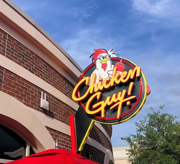 The Sign At The Chicken Guy! Quick Service Dining at Town Center, Disney Springs.