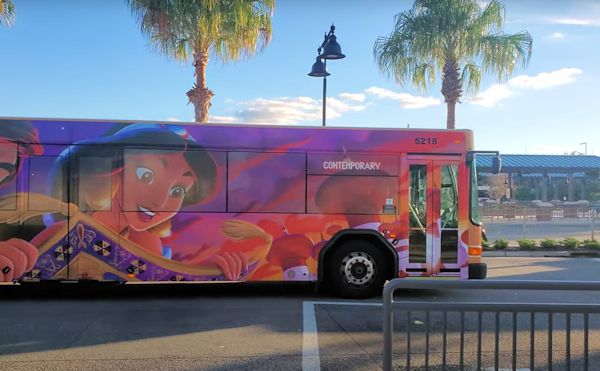 Contemporary Resort Bus At Disney Springs. This image was taken during our Walt Disney World Scavenger Hunt on wheels.
