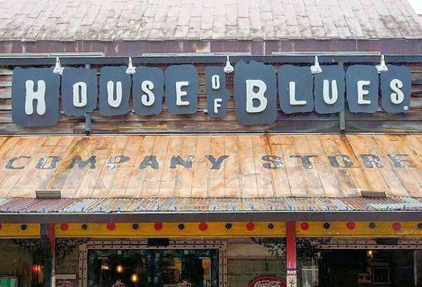 Picture of the sign at the House of Blues Company Store at Disney Springs.