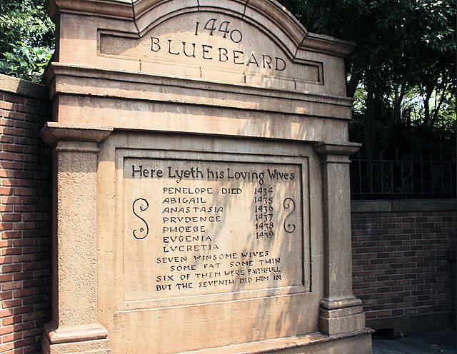 During the scavenger hunt I found the Bluebeard Tomb at the Haunted Mansion in the Magic Kingdom.