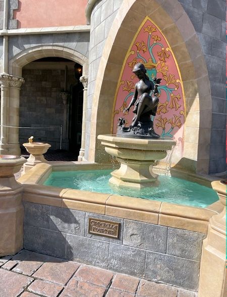 Cinderella Fountain near the Castle at Disney's Magic Kingdom