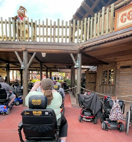 Approach To The Mobility Disabilities Entrance Area At The Country Bear Jamboree