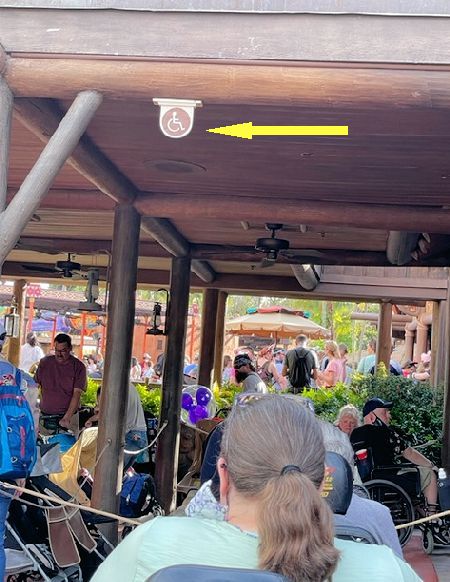 Continuing On The Approach To The Mobility Disabilities Entrance Area At The Country Bear Jamboree