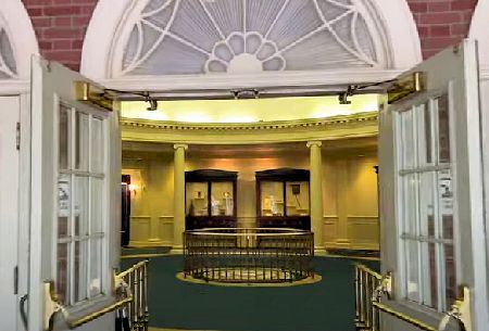 Image of just inside the main entrance at the Hall of Presidents