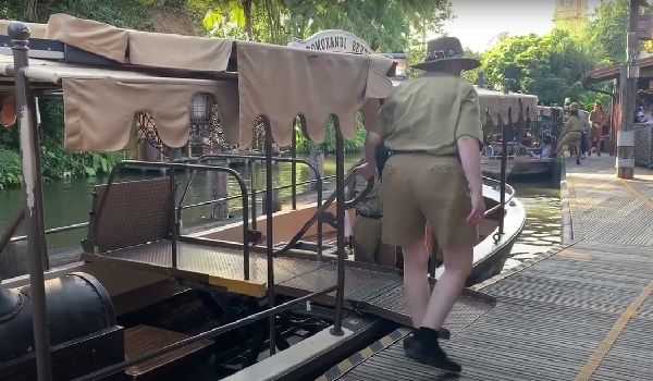 Image of a Jungle Cruise Boat With Accessible Ramp